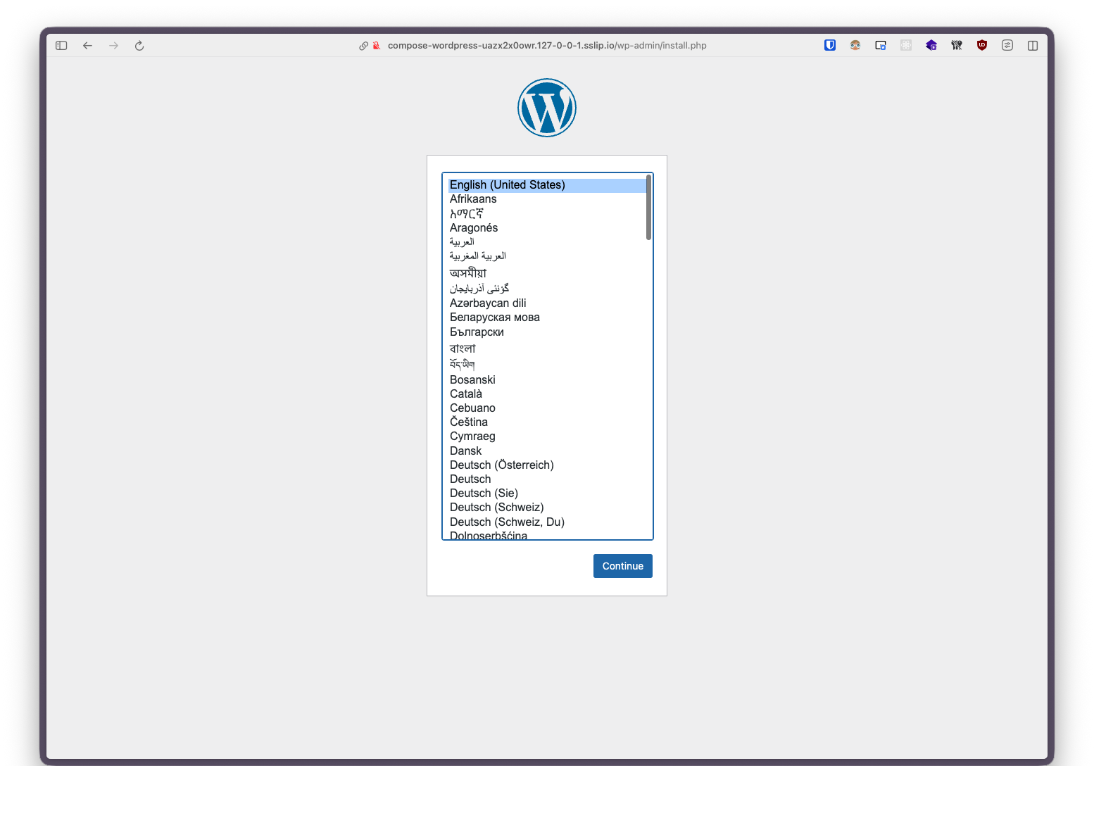 WordPress onboarding